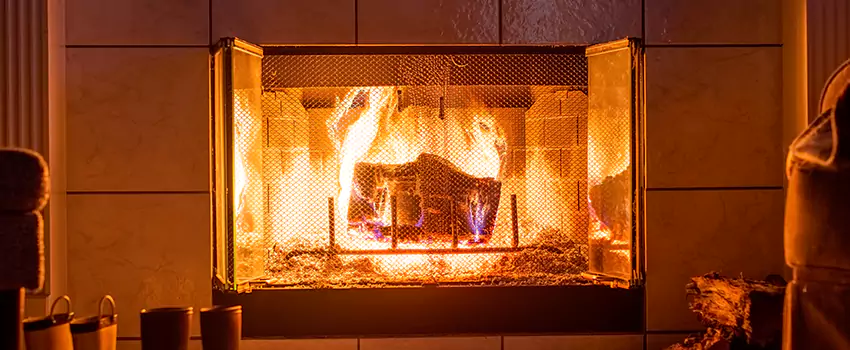 Mendota Hearth Landscape Fireplace Installation in Columbia, Tennessee