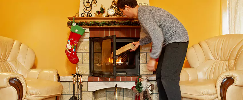 Rusted Metal Fireplace Restoration in Columbia, Tennessee
